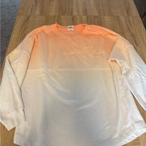 Peach Ombre Crewneck Sweatshirt PINK